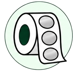 Metallised PP Stickers 